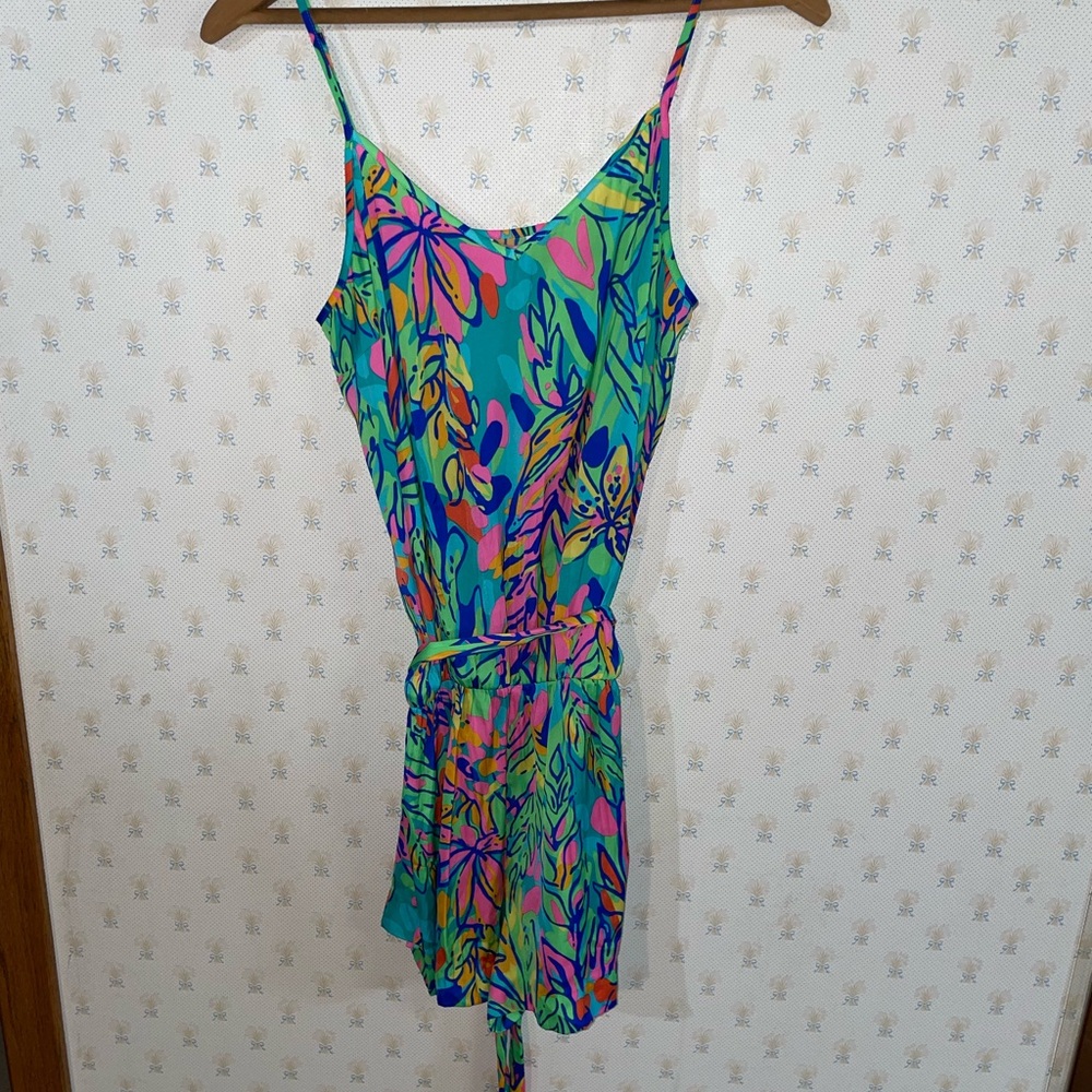 Lilly‎ Pulitzer Jungle Leaf Tank Romper